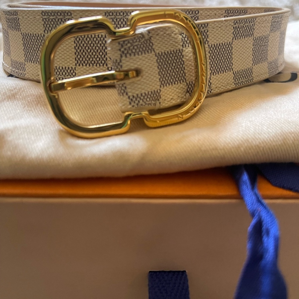 Louis Vuitton Azur Damier Women's Belt